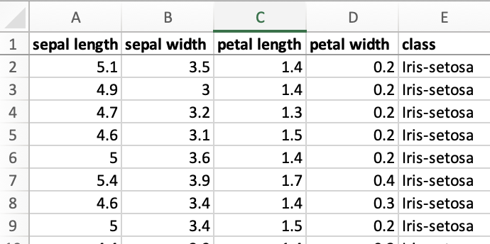 Iris dataset