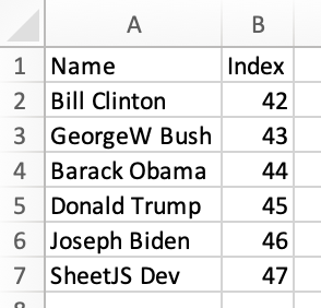 New Row in File