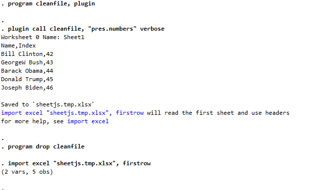 Stata commands